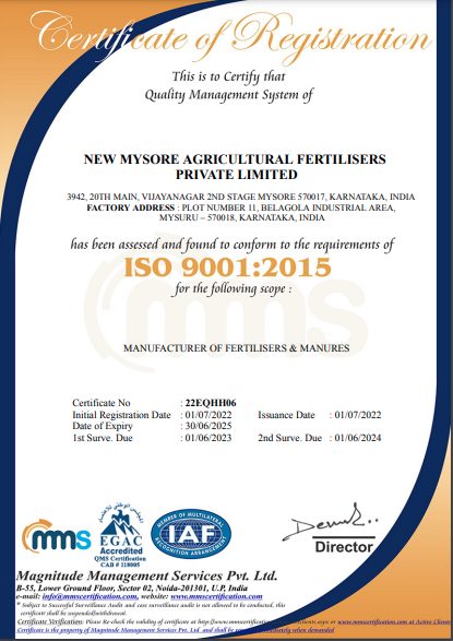 ISO 9001:2015 Certified certificate