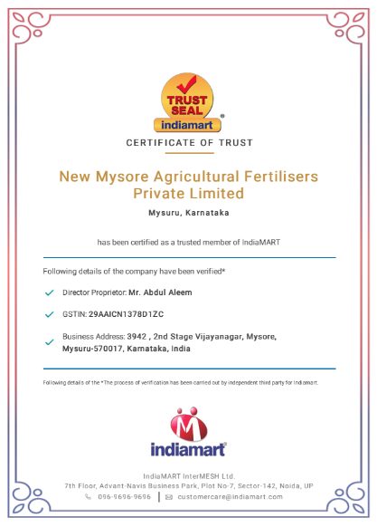 Indiamart TrustSeal certificate